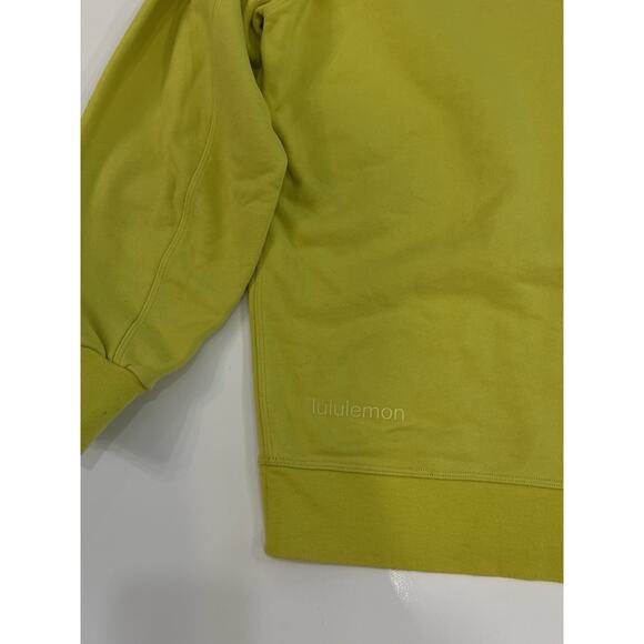 Lululemon Womens Perfectly Oversized Crew Neon Chartreuse Yellow Serpentine Sz 6 - Picture 4 of 4